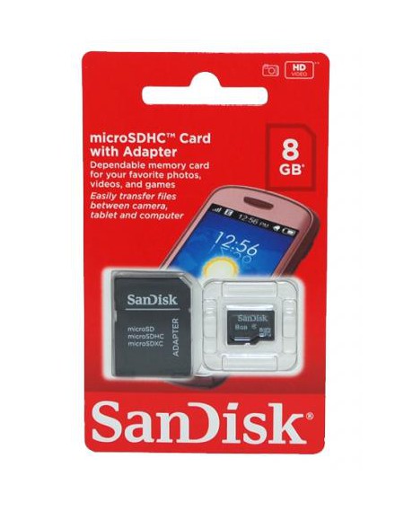 carte Mémoires Micro SD + Adaptateur